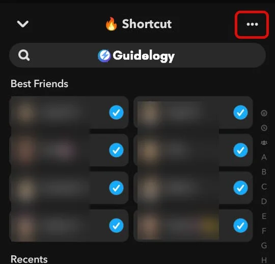 Delete Shortcuts on Snapchat