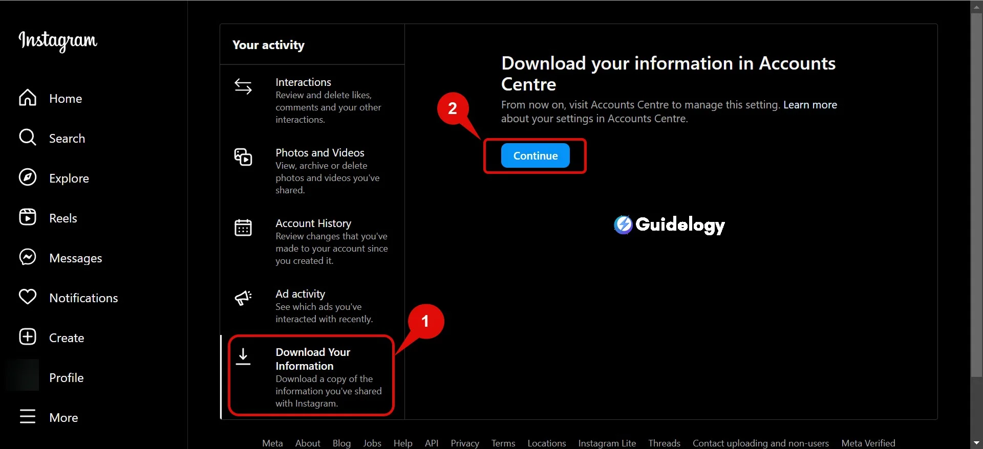 Download Instagram Data On Mobile