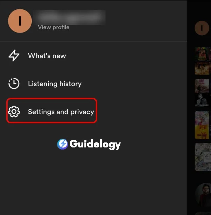 Enable Private Session on Spotify