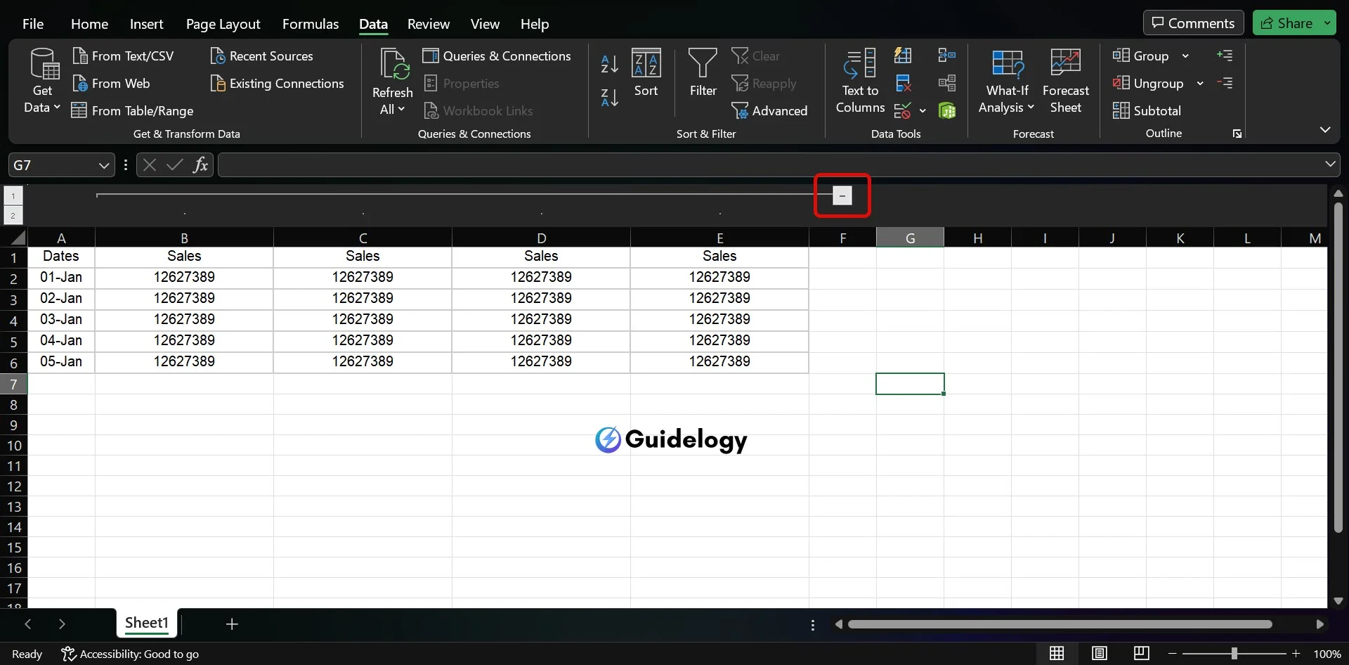 Group & Ungroup Columns in Excel