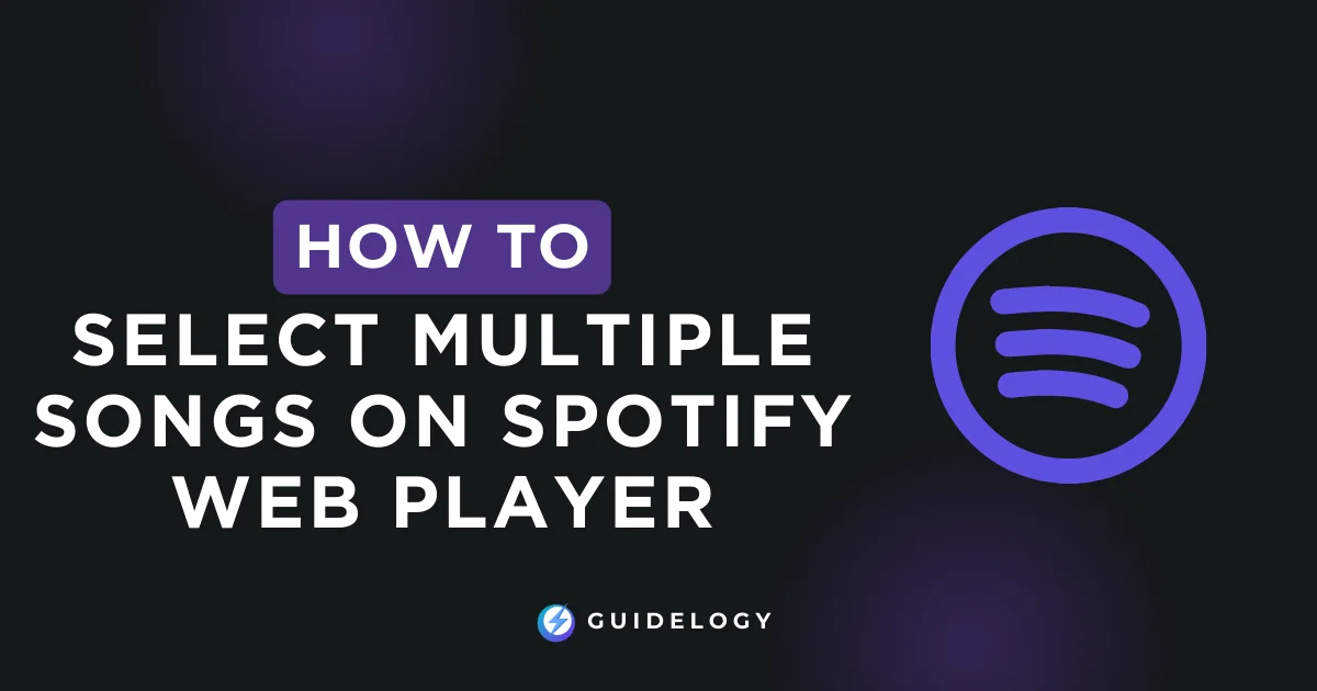 How to select multiple songs on spotify web player