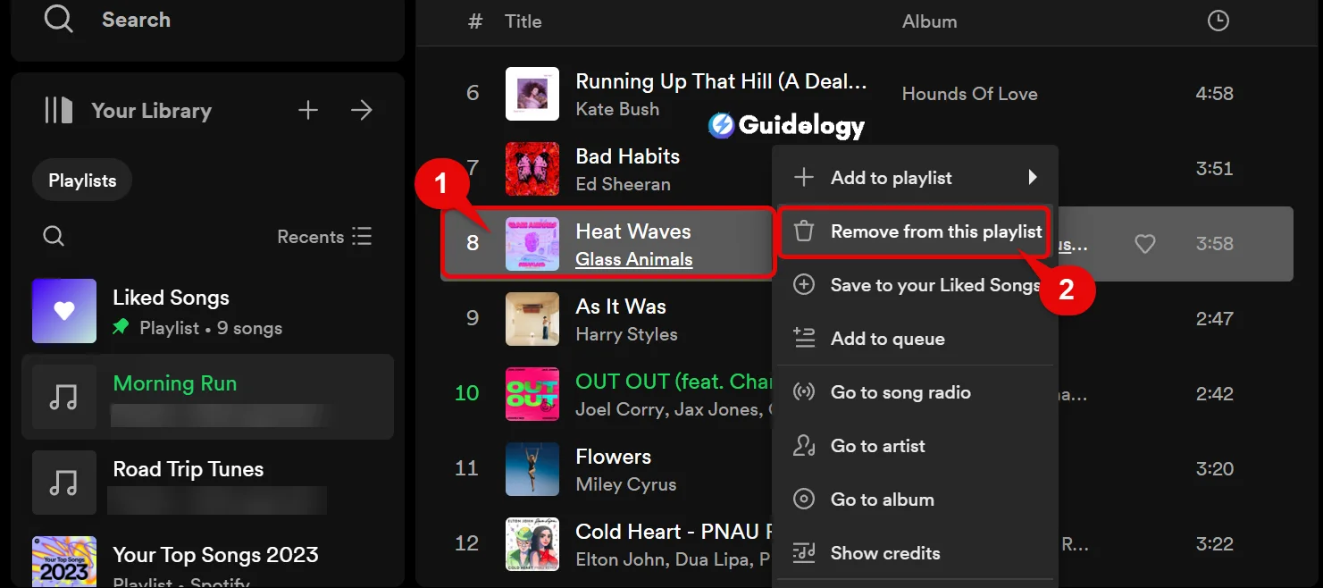 Select Multiple Songs On Spotify