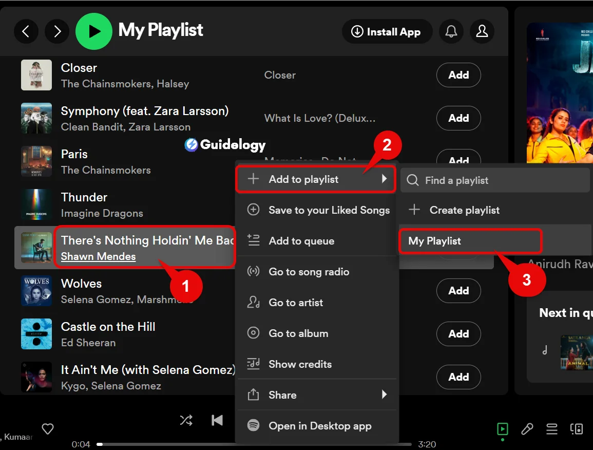 Select Multiple Songs On Spotify