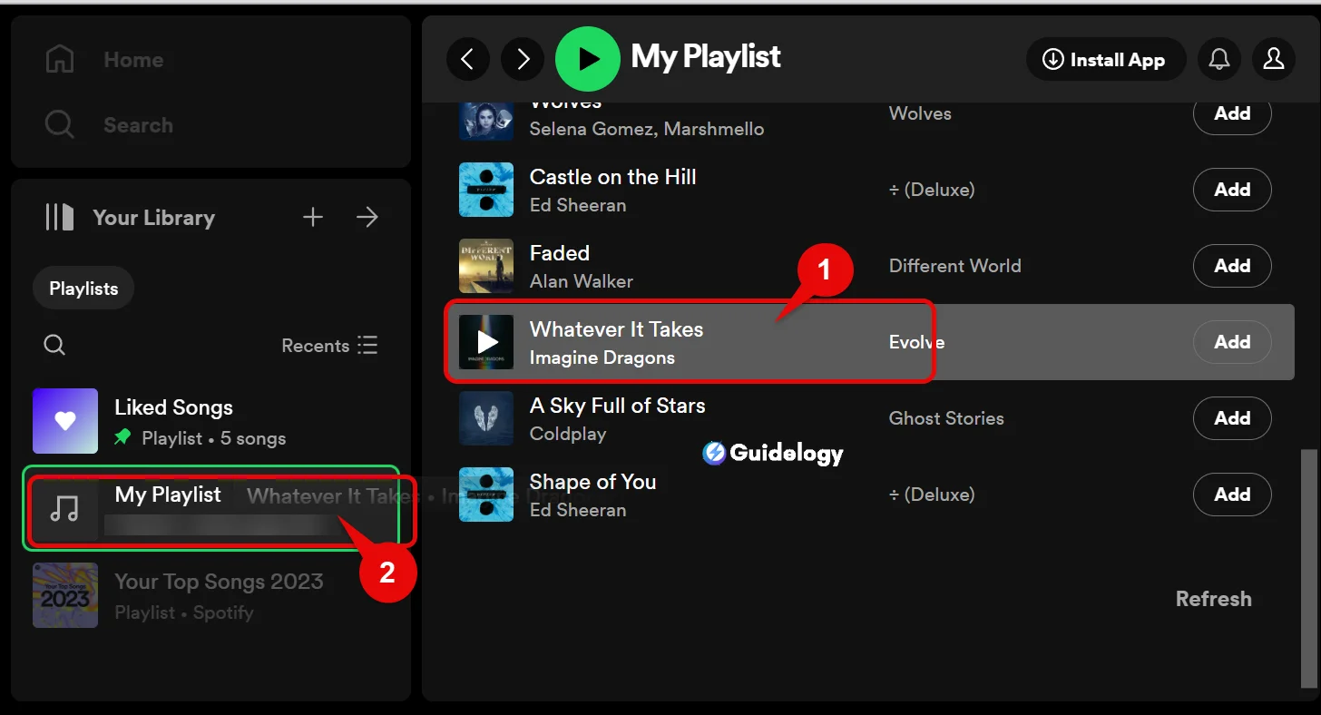 Select Multiple Songs On Spotify