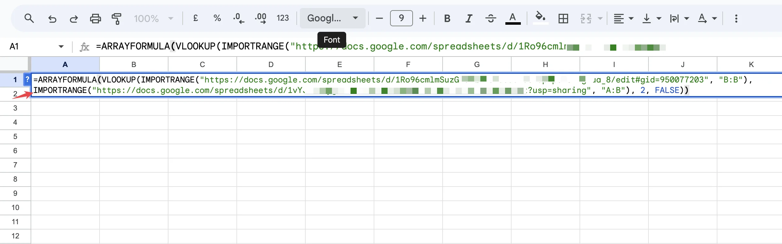 Importing Data from another Sheet in Google Sheets