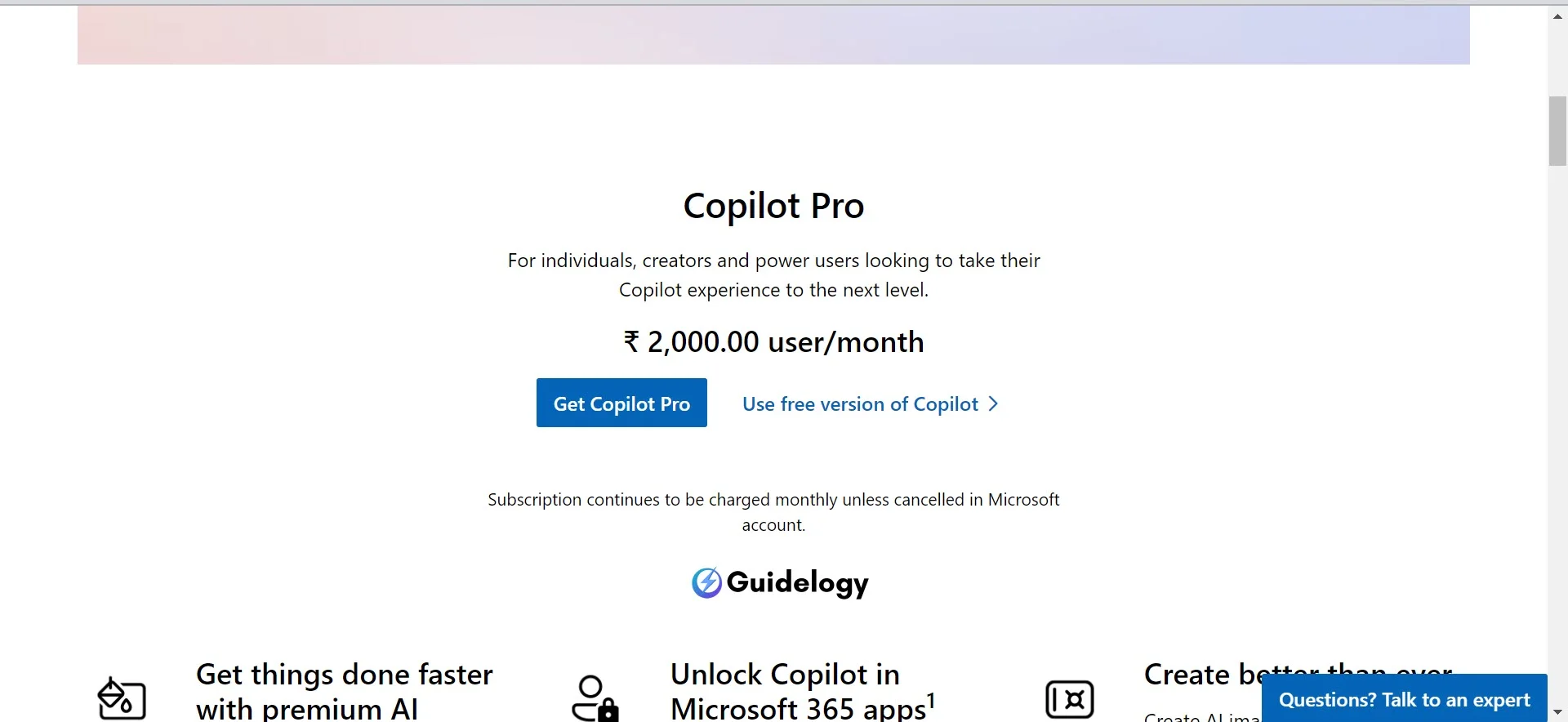 Copilot Pro Subscription