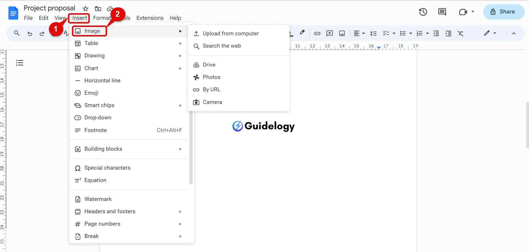 Make a Letterhead in Google Docs