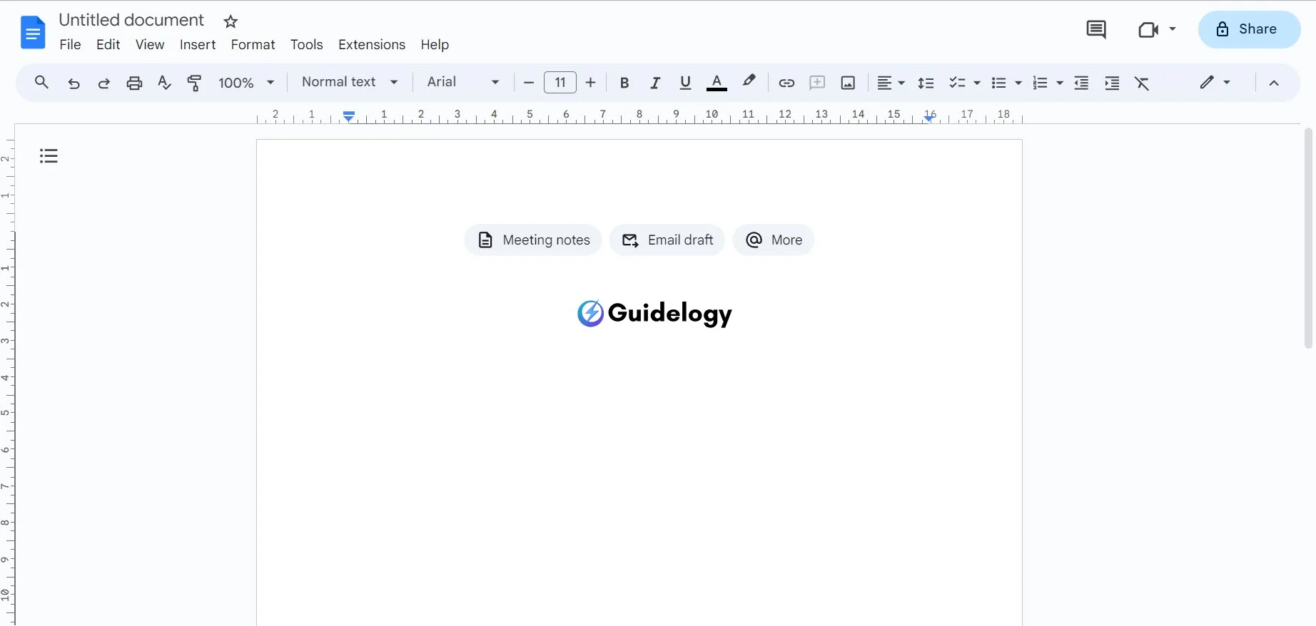 Make a Letterhead in Google Docs