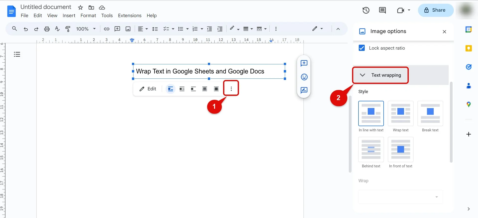 Wrap Text in Google Sheets and Google Docs