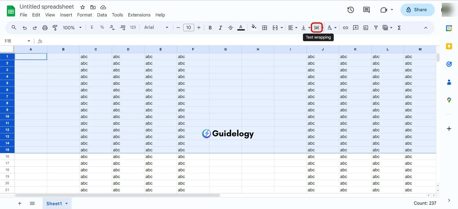 Wrap Text in Google Sheets and Google Docs