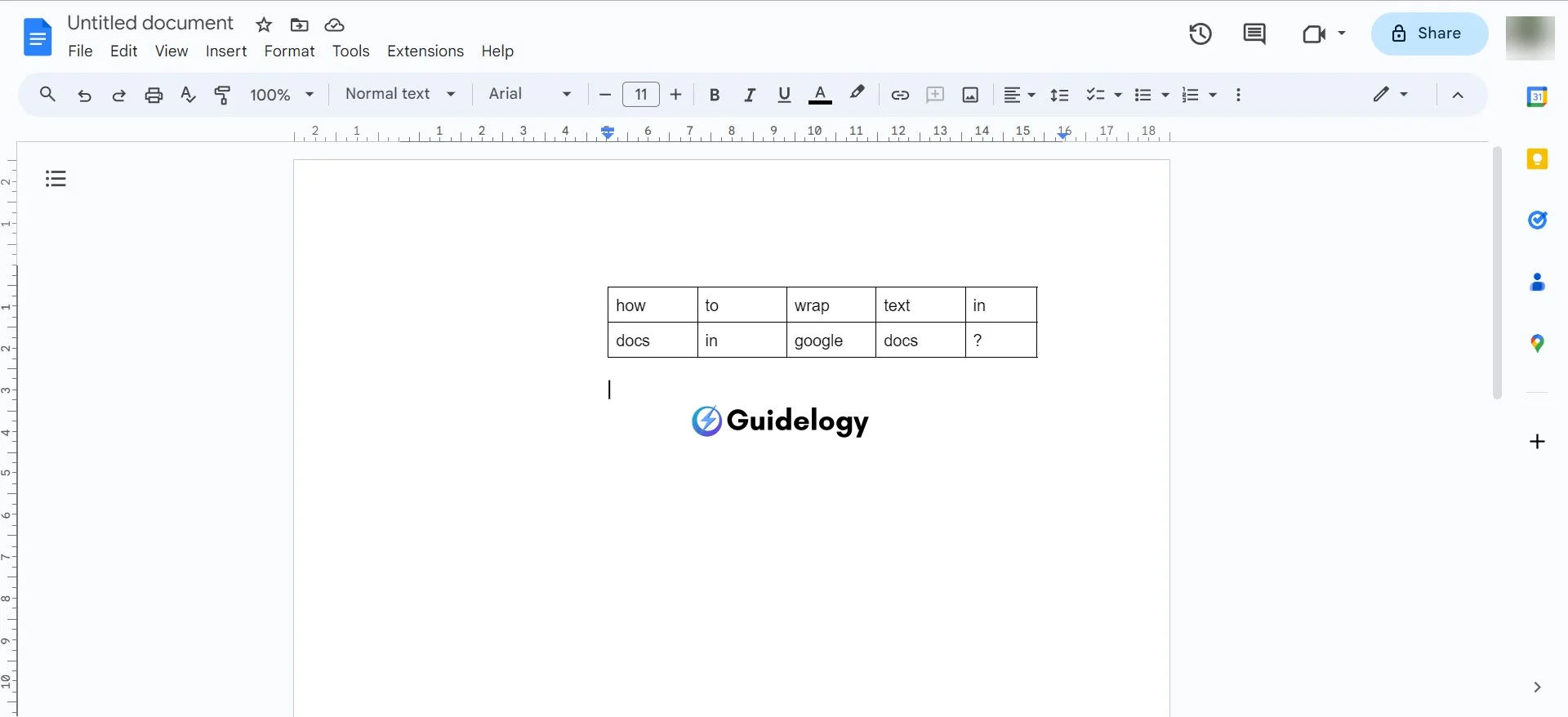 Wrap Text in Google Sheets and Google Docs