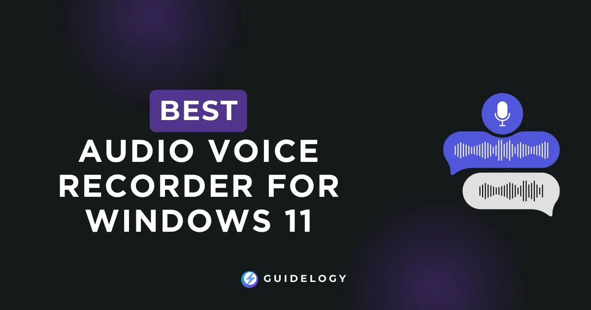 Best Audio Voice Recorder For Windows 11