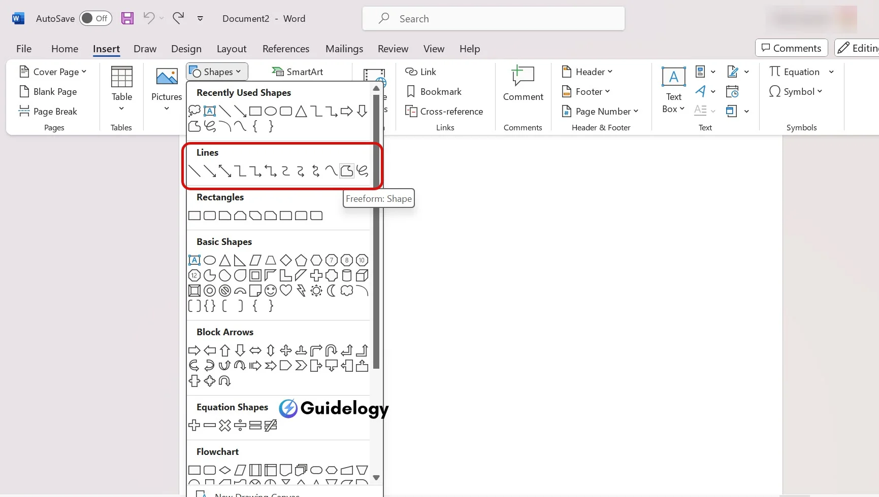 How To Draw in Microsoft Word