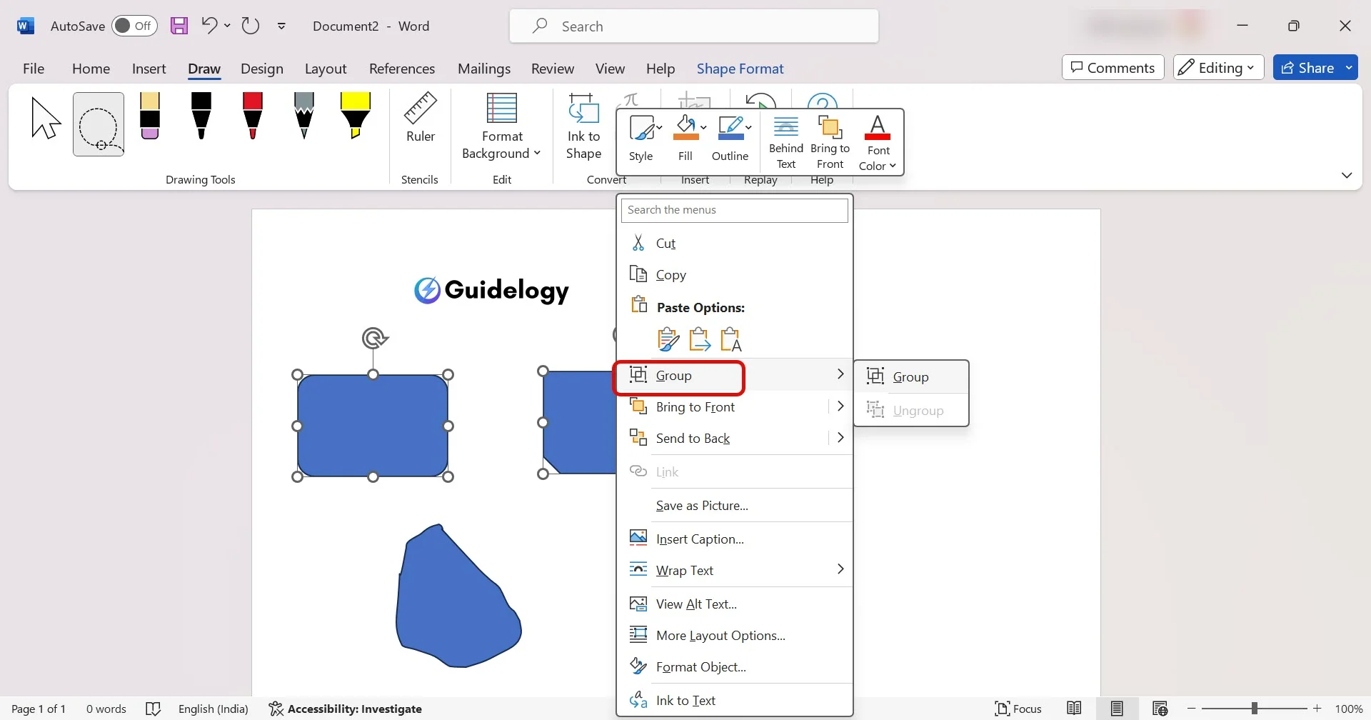 How To Draw in Microsoft Word