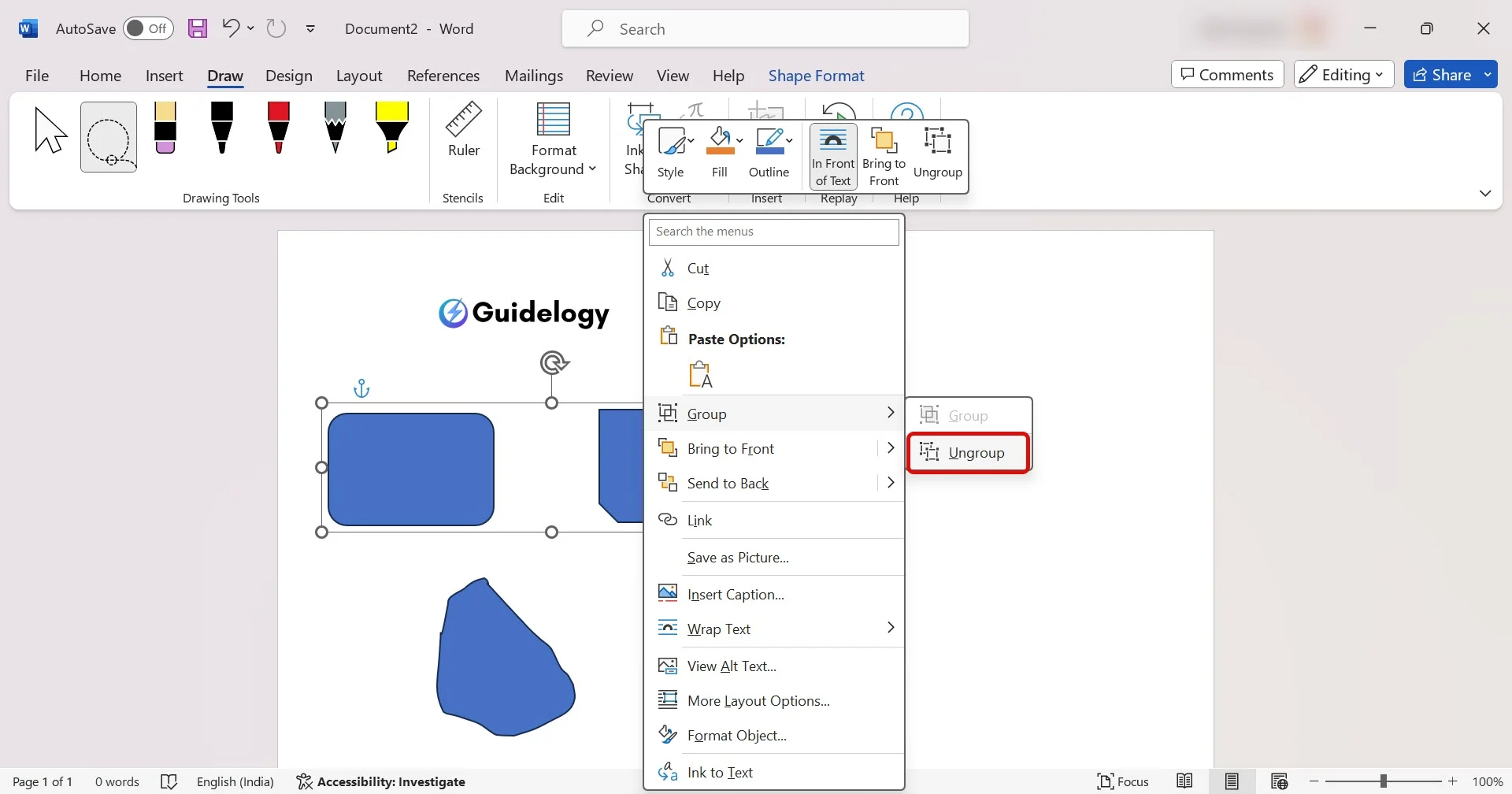 How To Draw in Microsoft Word