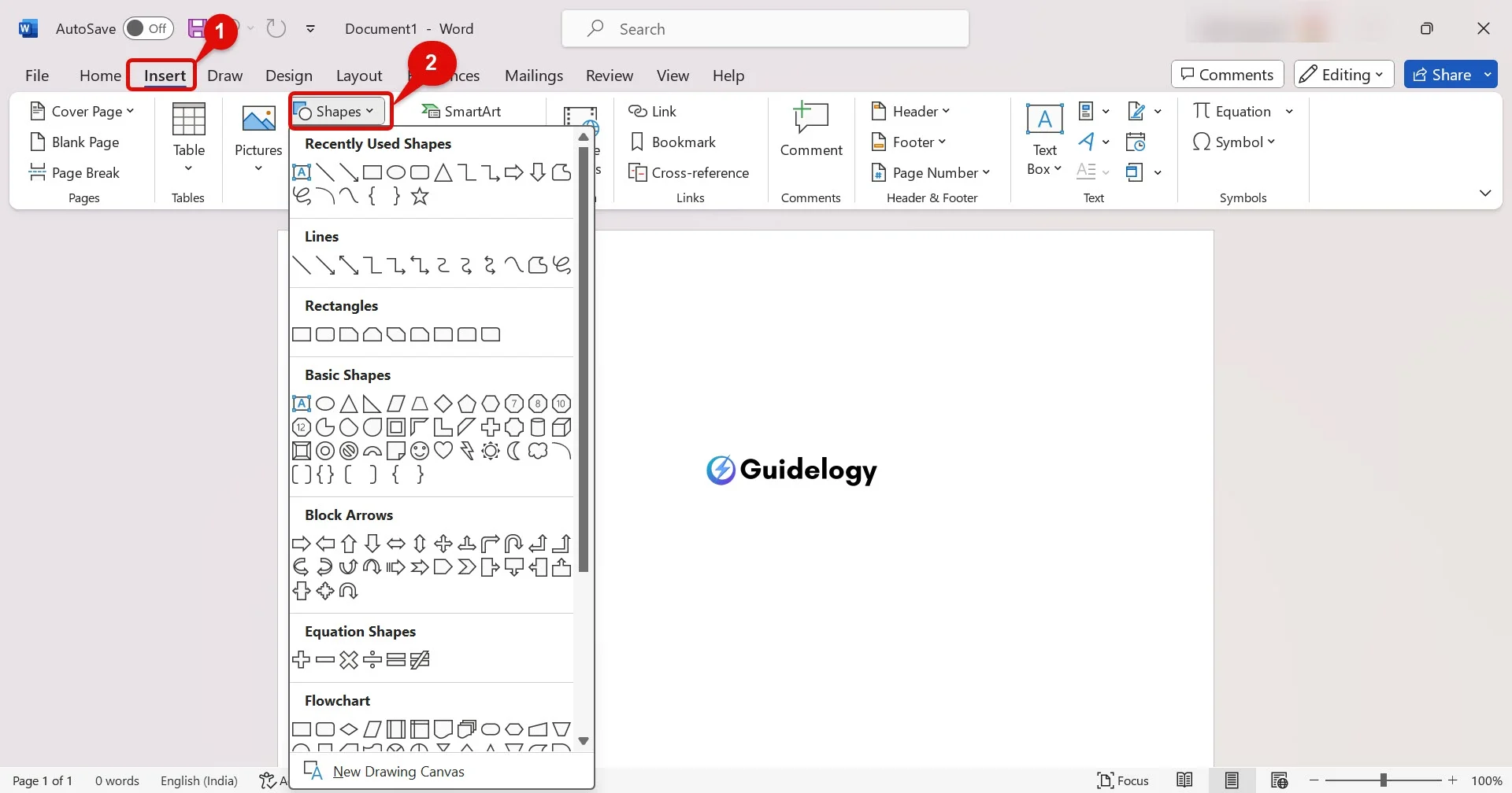 How To Draw in Microsoft Word