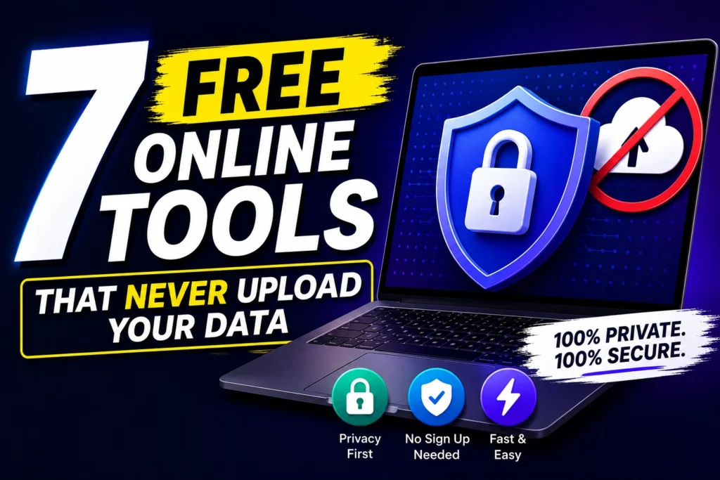 7 Free Online Tools That Never Upload Your Data