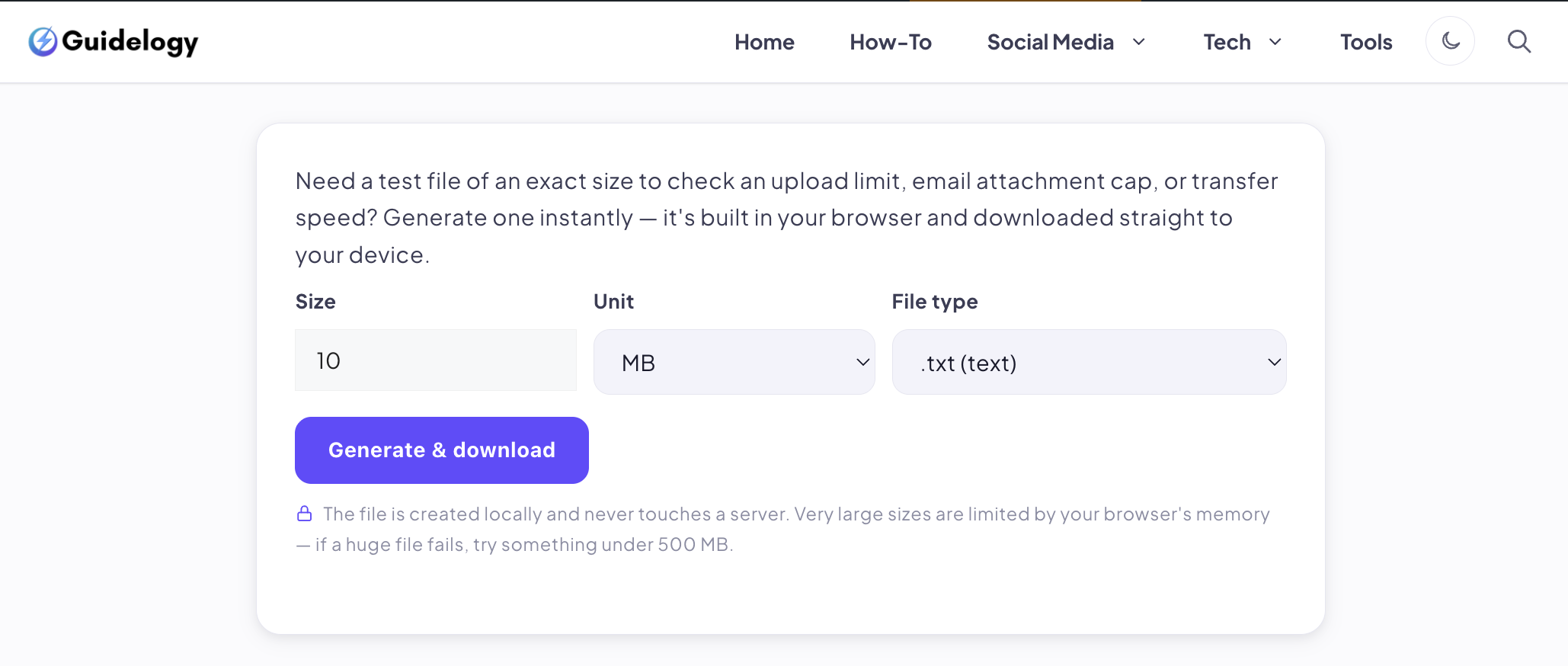 Dummy File Generator